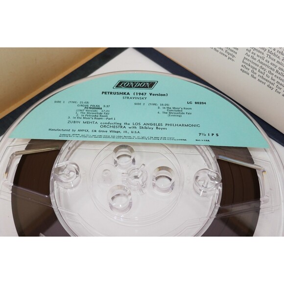 Cavalleria Rvsticana Zubin Mehta LA Die Fledermaus 4 Track Reel to Reel Tapes - Picture 5 of 12